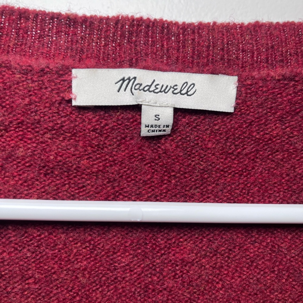 Madewell Wrap-Front Pullover Sweater in Coziest Yarn - S - Picture 4 of 4
